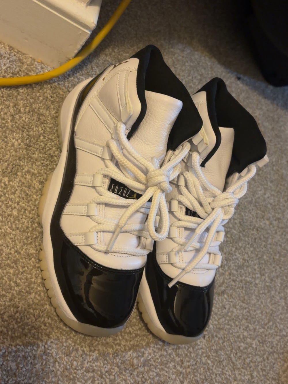 Jordan Kids High-Top Sneakers - White & Black